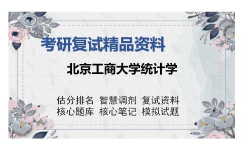 北京工商大学统计学考研复试精品资料