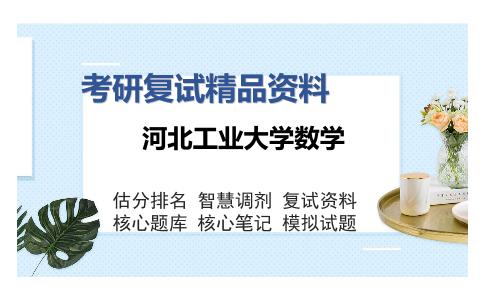 河北工业大学数学考研复试精品资料