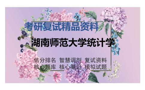 2025年湖南师范大学统计学《西方经济学（加试）》考研复试精品资料