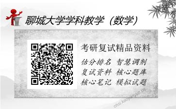 聊城大学学科教学（数学）考研复试精品资料