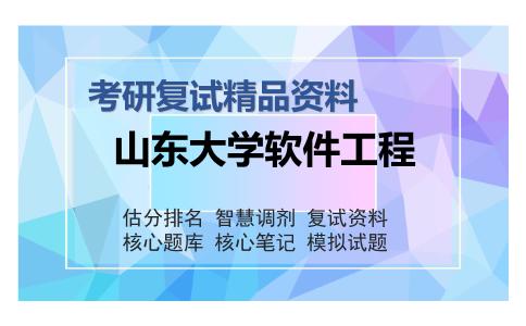 山东大学软件工程考研复试精品资料