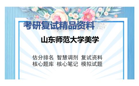 山东师范大学美学考研复试精品资料