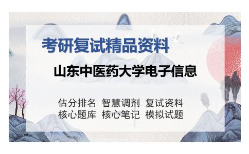 2025年山东中医药大学电子信息《计算机程序设计》考研复试精品资料