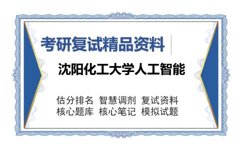 沈阳化工大学人工智能考研复试精品资料