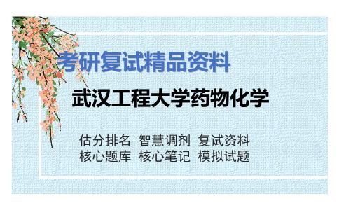 武汉工程大学药物化学考研复试资料