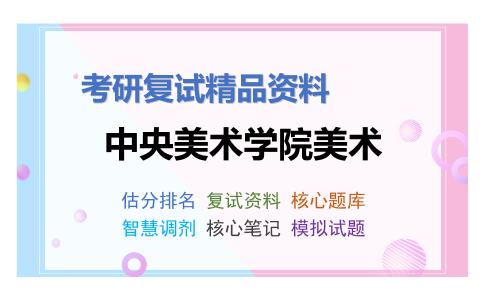 2025年中央美术学院美术《中外美术史艺术概论（加试）》考研复试精品资料