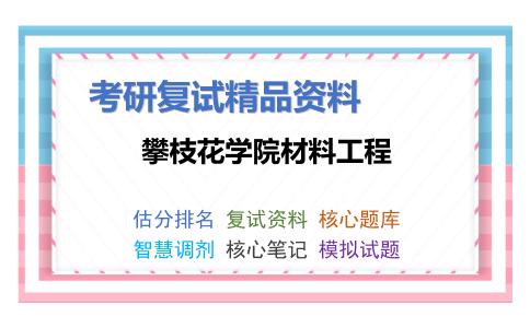 2025年攀枝花学院材料工程《材料化学》考研复试精品资料