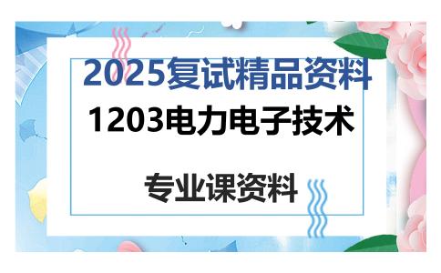 1203电力电子技术考研复试资料