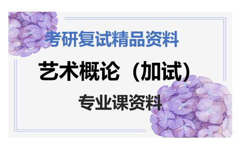 艺术概论（加试）考研复试资料